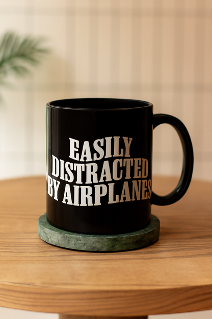 Easily Distracted by Airplanes - Mug