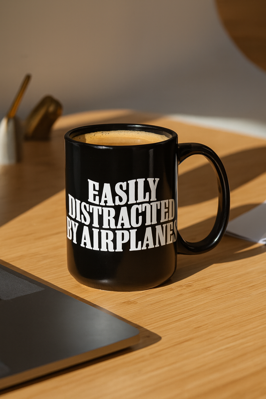 Easily Distracted by Airplanes - Mug