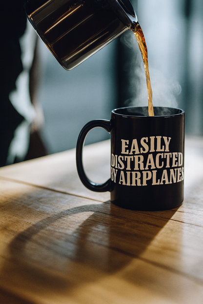 Easily Distracted by Airplanes - Mug